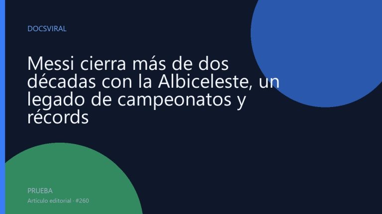 Messi cierra más de dos décadas con la Albiceleste, un legado de campeonatos y récords