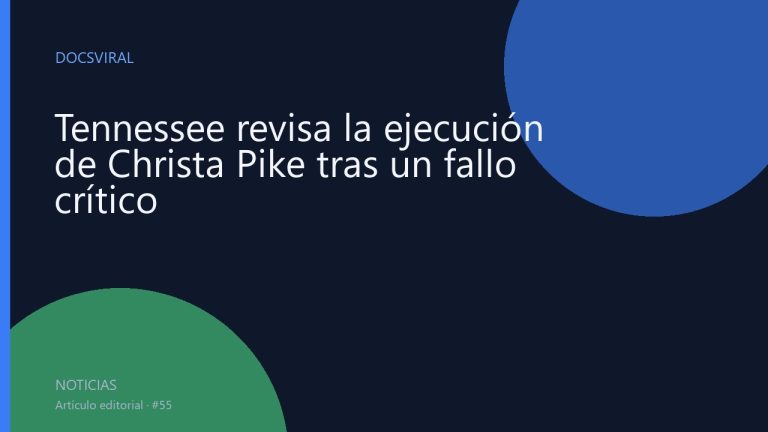 Tennessee revisa la ejecución de Christa Pike tras un fallo crítico