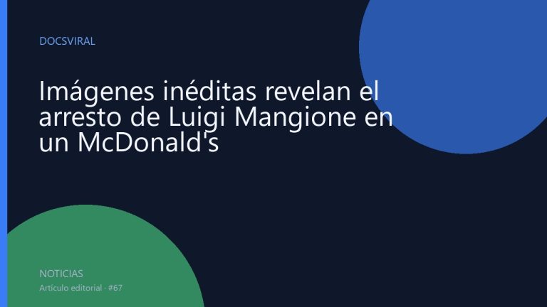 Imágenes inéditas revelan el arresto de Luigi Mangione en un McDonald's